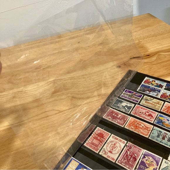 Vintage Stamp Collection Page Ephemera Vietnam, Charity Stamps - Picture 8 of 11